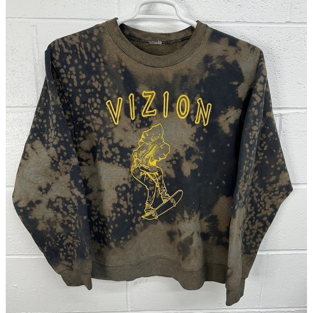 VIZION Skate Acid Wash Tie Dye Sweatshirt / Men’s Size Medium